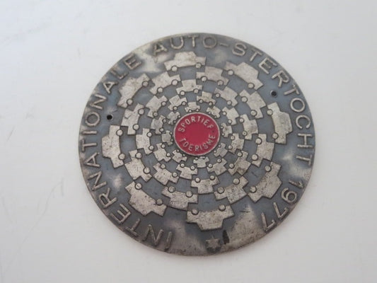 1977 Internationale Auto Stertocht European Car Club Rally Badge