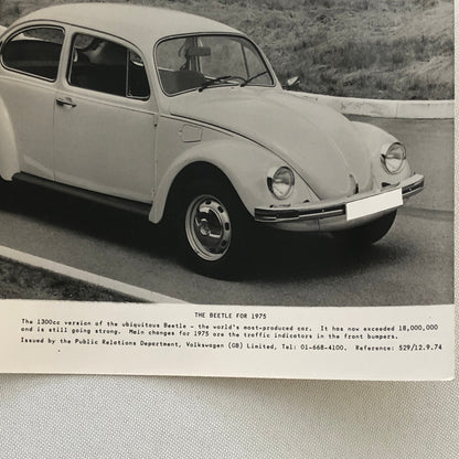 1975 Volkswagen VW Beetle Factory Press Photo Photograph Print