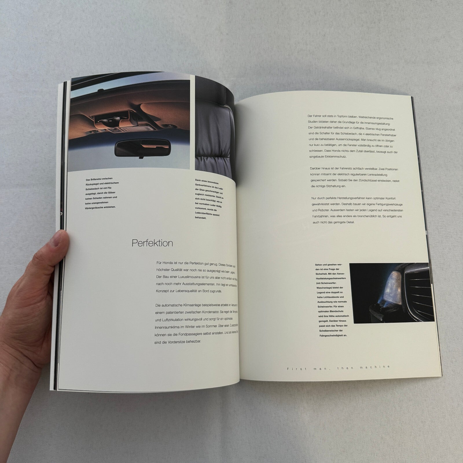 1999 Honda Legend Car Sales Brochure Catalog GERMAN Text European