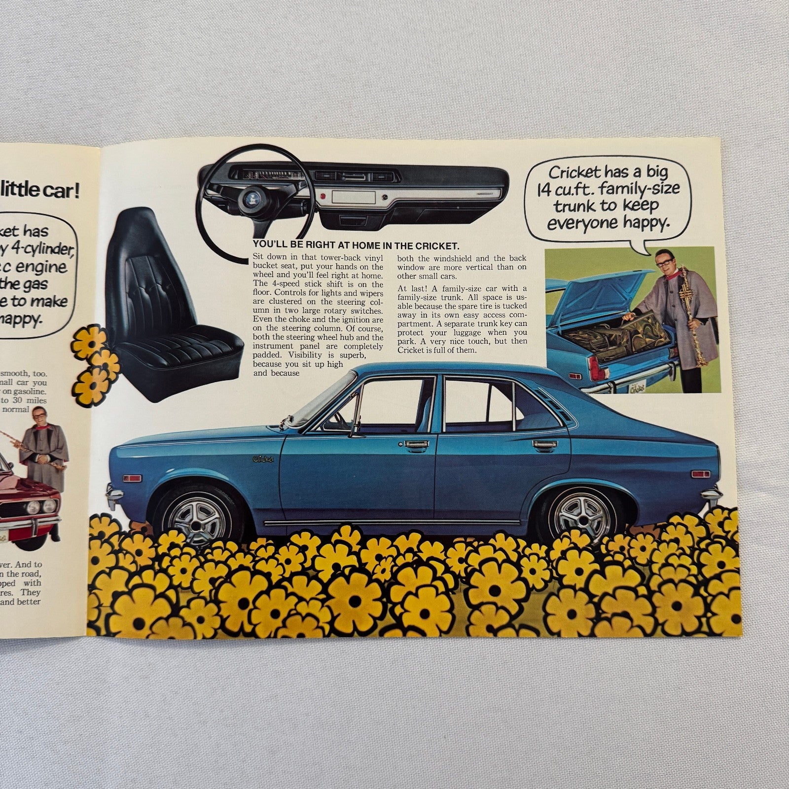 Plymouth Cricket Car Sales Brochure Catalog Sedan Bobby Gimby Cover Canadian