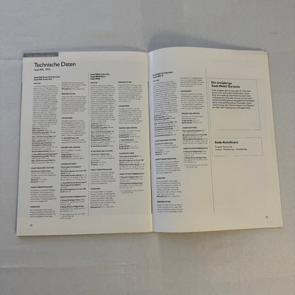 1993 Saab 900 Car Sales Brochure Catalog Saab 900 Cabriolet Turbo 16S GERMAN