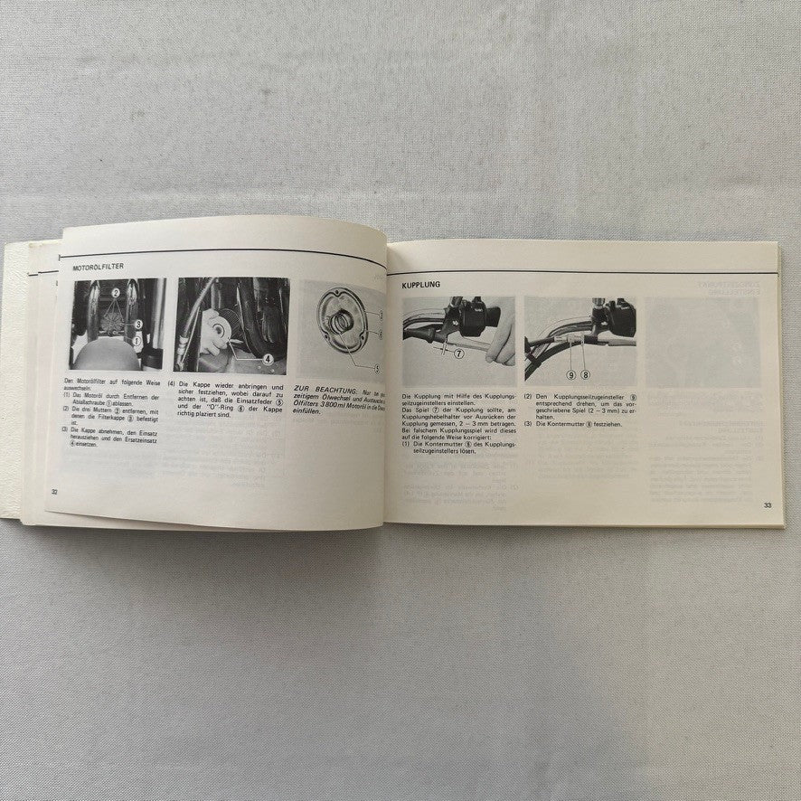 Vintage Suzuki GS1000H Motorcycle Bike Owners Manual Instruction Guide GERMAN