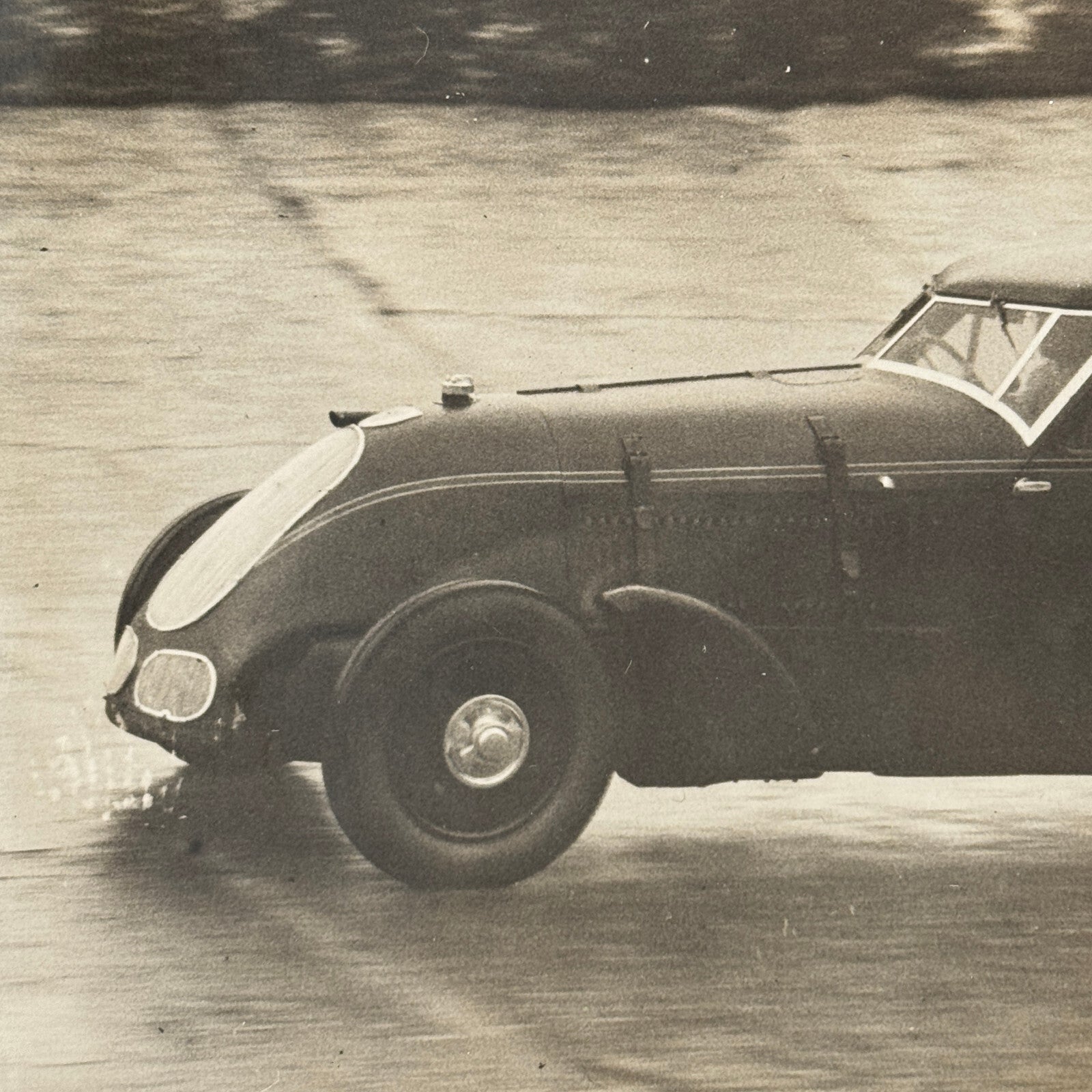 Press Photo Photograph George Eyston Land Speed Record Racing Car Brooklands