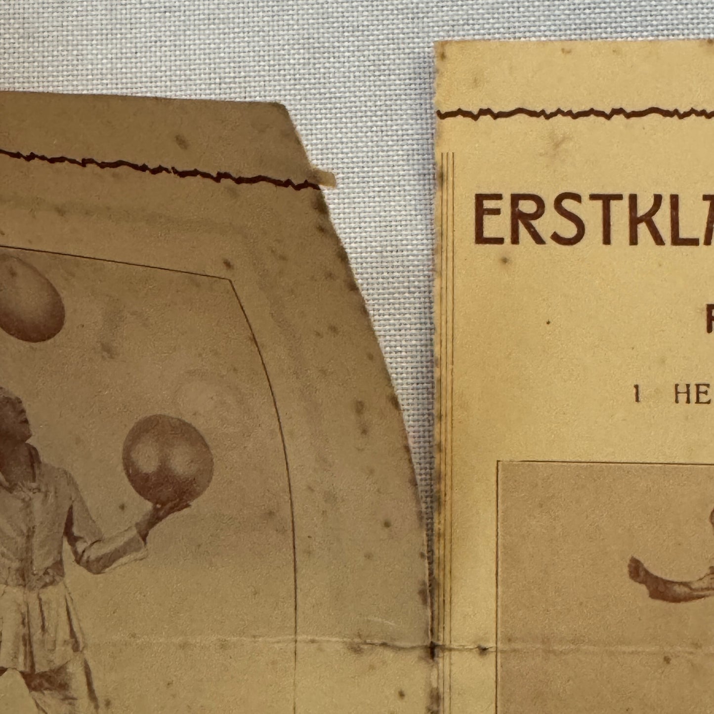 Circus Juggling Balancing Acrobat Act Ottare Vintage Brochure Advertising