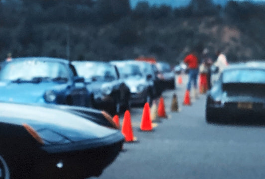 Porsche 911 Car Show or Autocross 35mm Photo Slide Vintage 1981