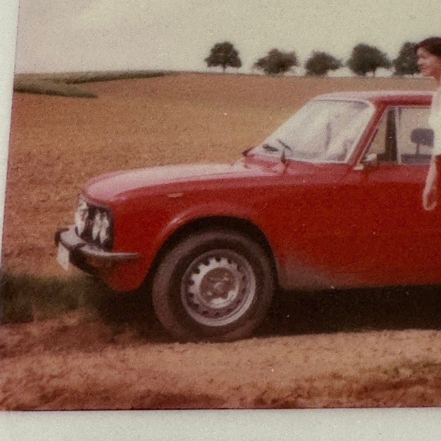 Vintage Alfa Romeo Giulia Sedan Photo Photograph Print Polaroid