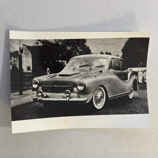 Vintage Concept Car Prototype Automobile Photo Photograph Print Unidentified