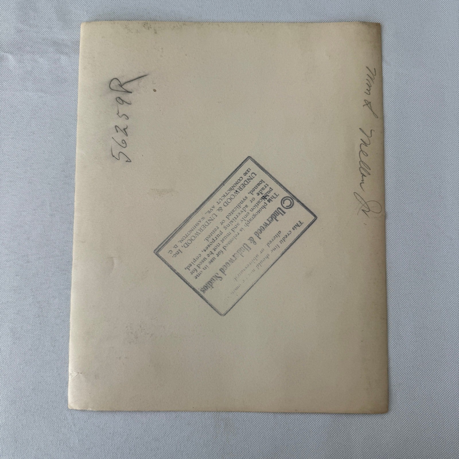 Press Photo Photograph Print Underwood & Underwood Unidentified Man Mellon ?