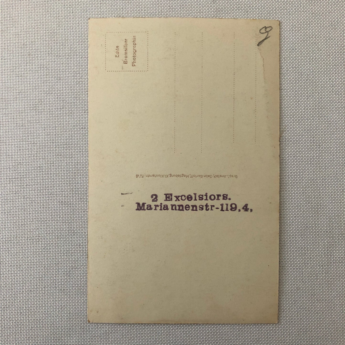 Circus Performer Real photo Postcard Post Card RPPC Bicycle Act 2 Excelsiors