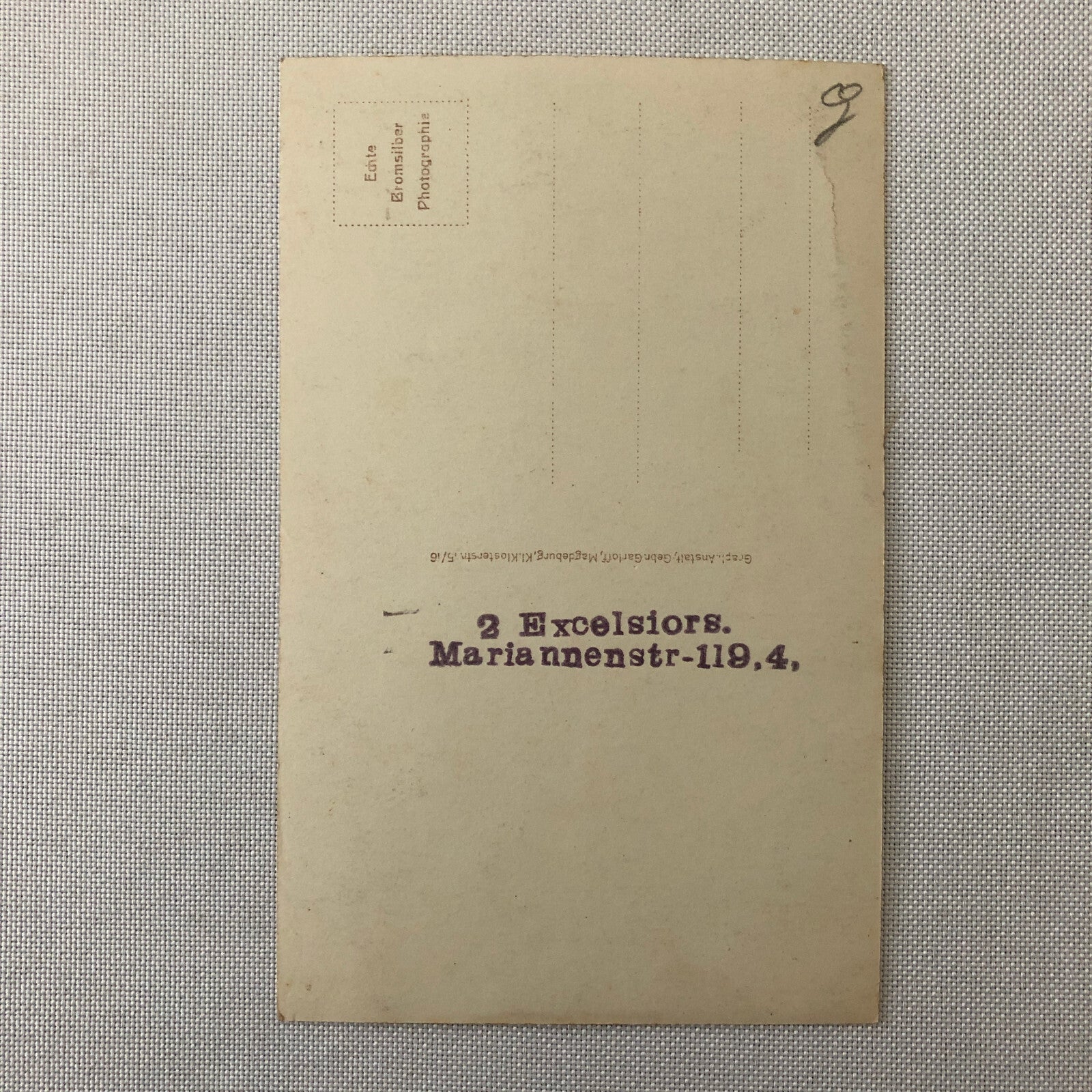 Circus Performer Real photo Postcard Post Card RPPC Bicycle Act 2 Excelsiors