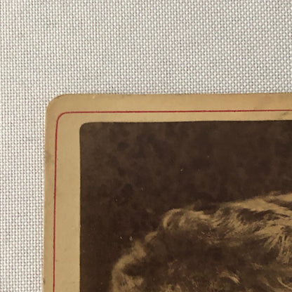 Vintage New York Cabinet Card Photo Photograph Newsboy Paula Edwardes Vaudeville