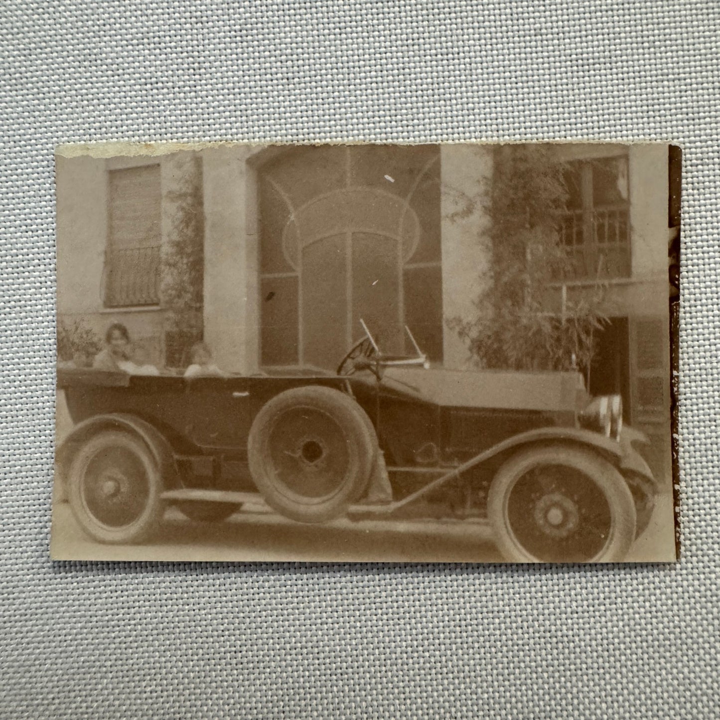 Vintage Photograph Photo Print Women in Early Car Automobile Antique