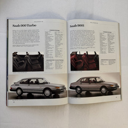 Vintage Saab 900 Car Sales Brochure Catalog 900 Turbo 900i 900C Car SWEDISH Text