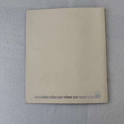 1986 Mitsubishi Galant Car Sales Brochure Catalog Advertising