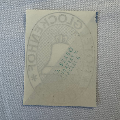 Vintage Hotel Travel Luggage Label Zurich Switzerland Swiss Hotel Glockenhof