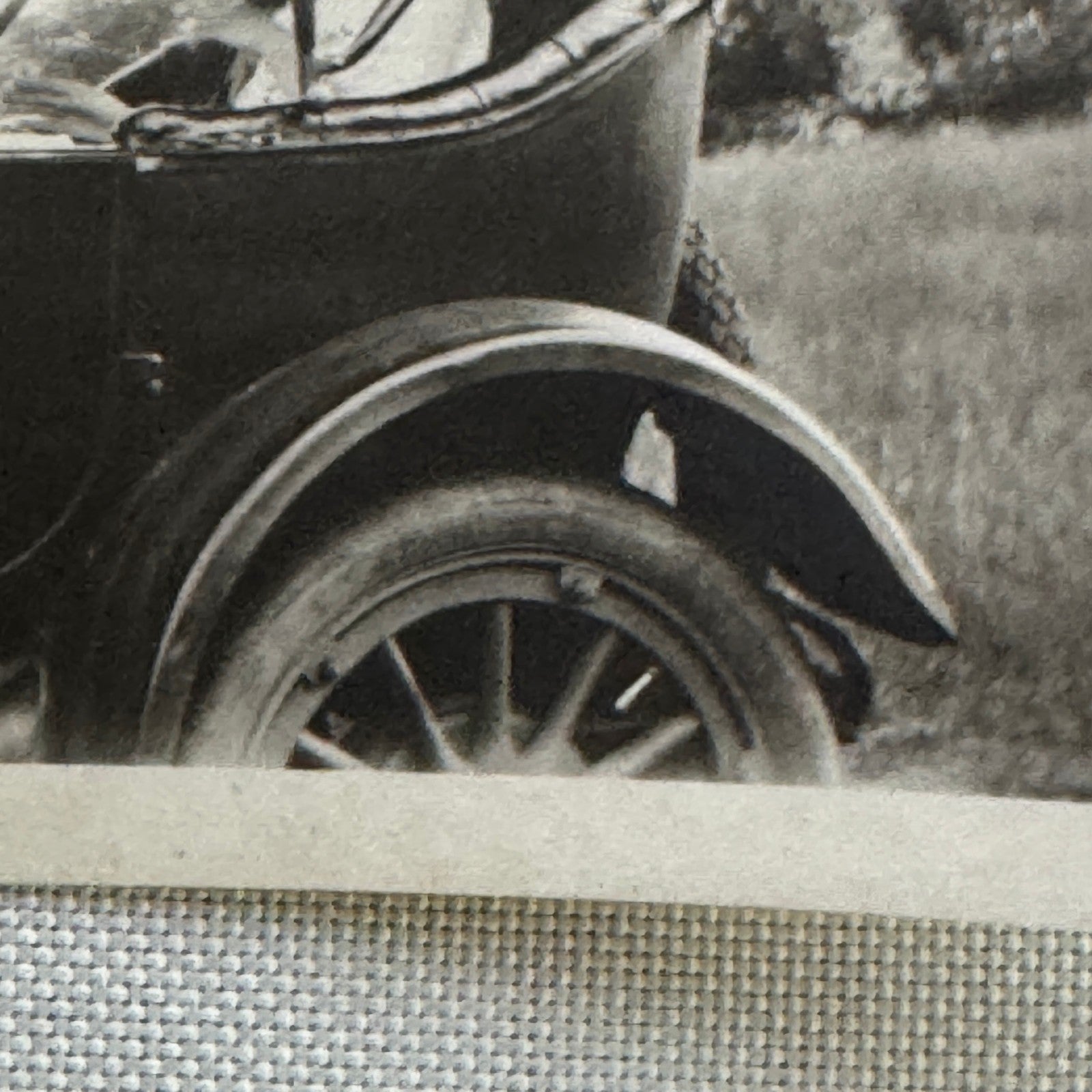 Vintage Car Photo Photograph Print Women with Automobile Snapshot