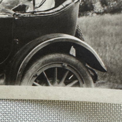 Vintage Car Photo Photograph Print Women with Automobile Snapshot