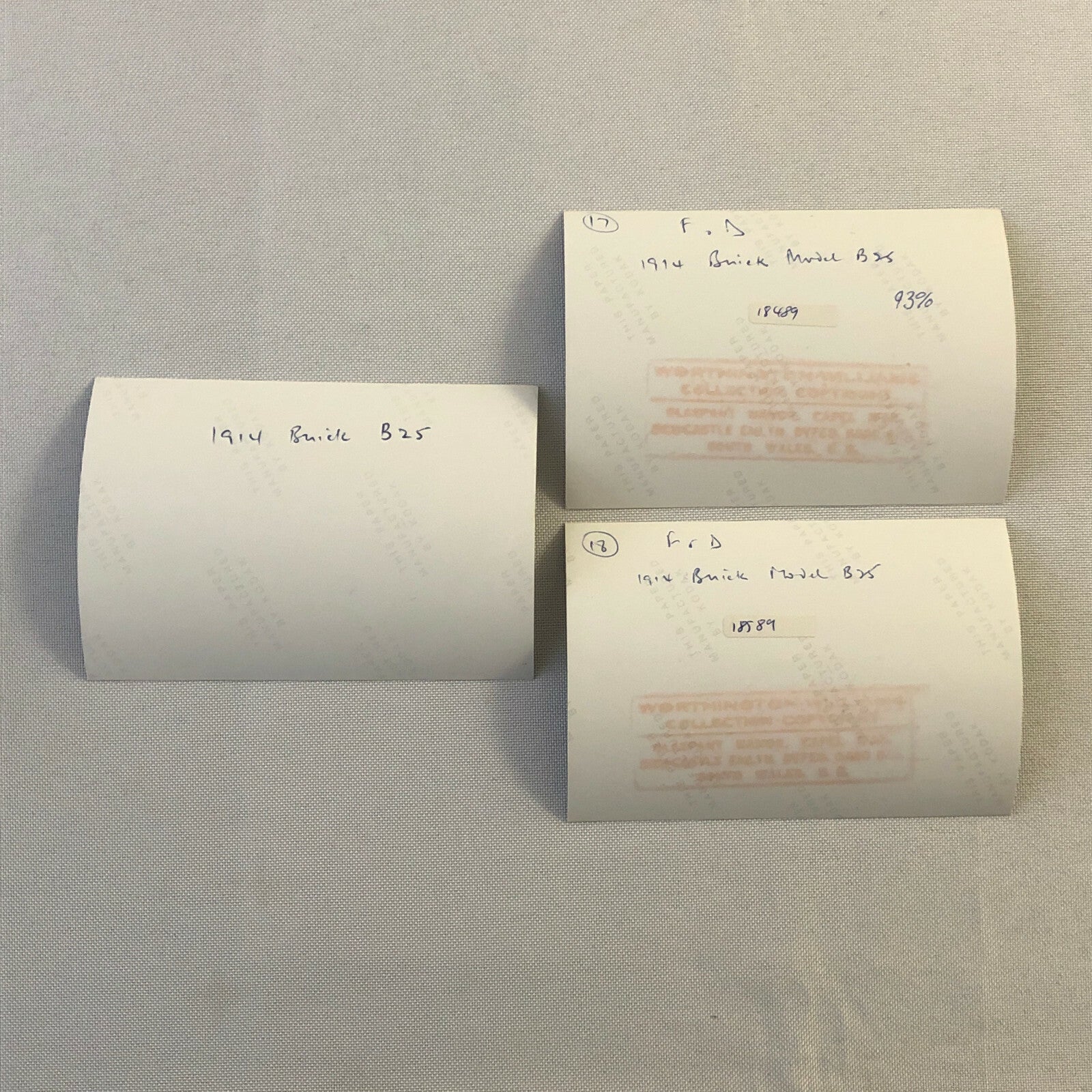 Vintage 1914 Buick Model B25 Barn Find Car Photo Photograph Print Lot of 3