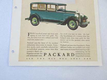 1927 1928 ? Packard Sedan Original Dealer Only Ad Proof - Vintage Advertising