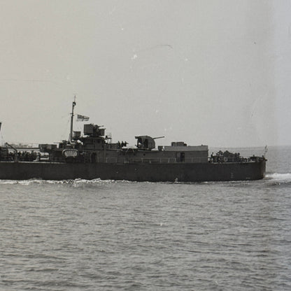 Royal Canadian Navy Huron Destroyer Military Ship Press Photo Photograph 1951