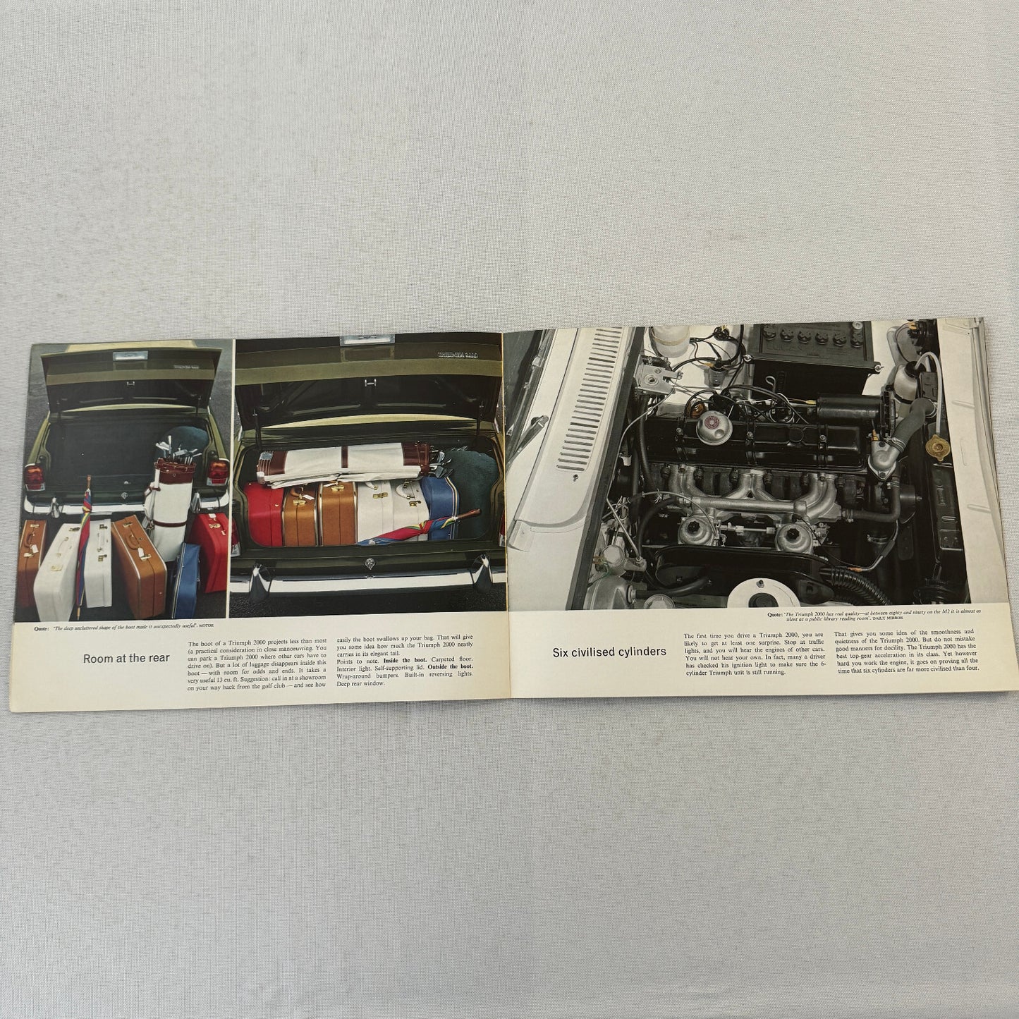 Triumph 2000 Car Sales Brochure Catalog Vintage Advertising