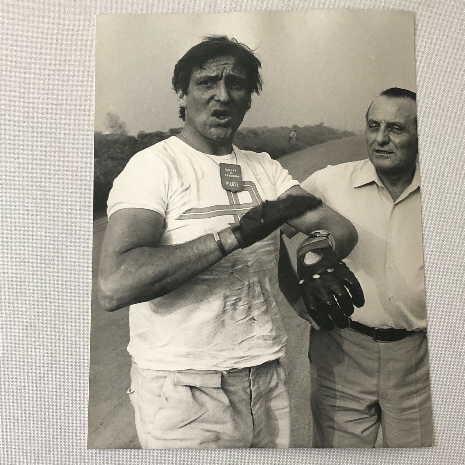 Vintage Rally Racing Photo Photograph 1974 Rallye du Bandama Drivers 