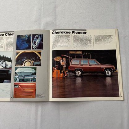 1985 Jeep Sales Brochure Catalog Grand Wagoneer Cherokee Chief CJ Renegade +