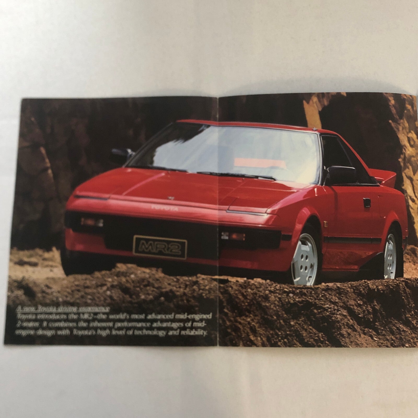 Vintage Toyota MR2 Car Sales Brochure Catalog Advertising