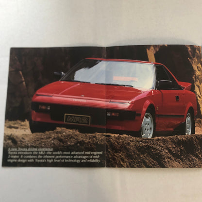 Vintage Toyota MR2 Car Sales Brochure Catalog Advertising