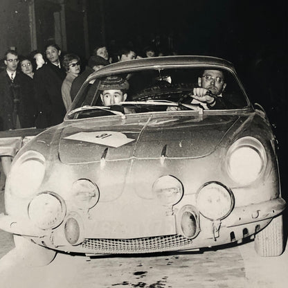 Vintage Renault Alpine Rally Racing Car Photo Photograph 1965 Routes du Nord 