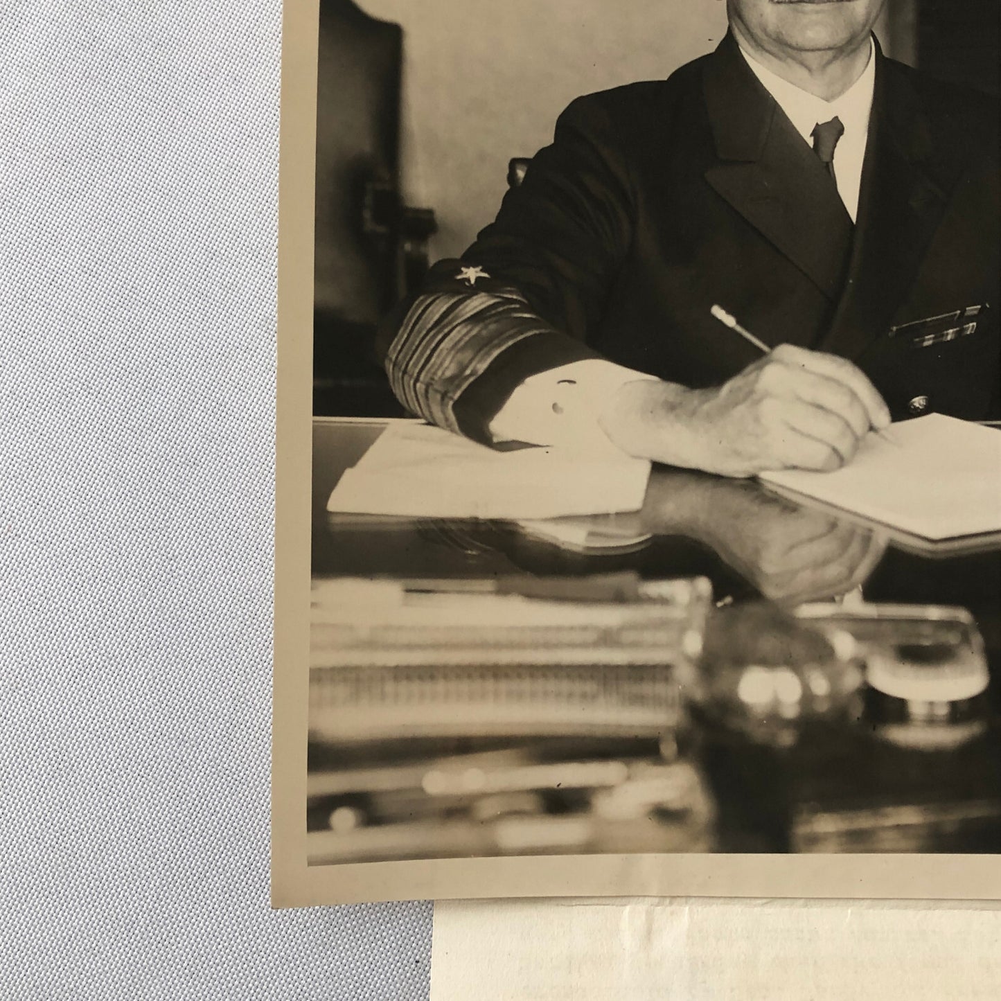 Press Photo Photograph Navy Admiral Robert E Coontz Commander Keystone Photo