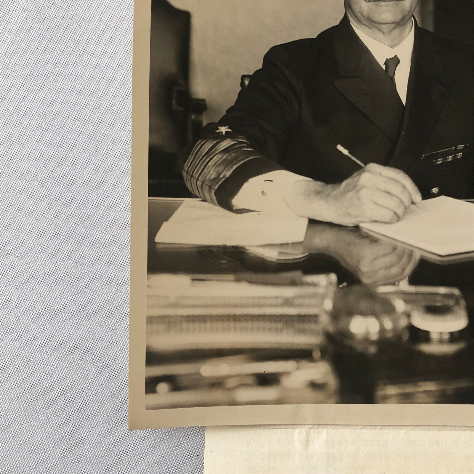 Press Photo Photograph Navy Admiral Robert E Coontz Commander Keystone Photo