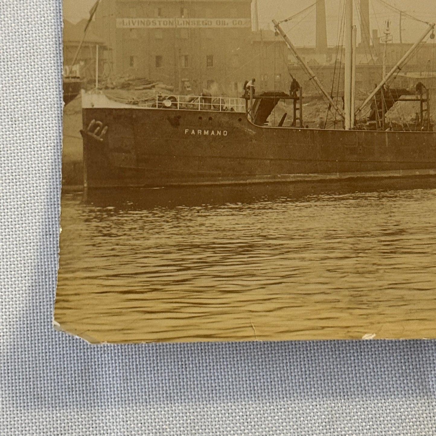 Vintage Ship Boat Photo Photograph Print Farmand