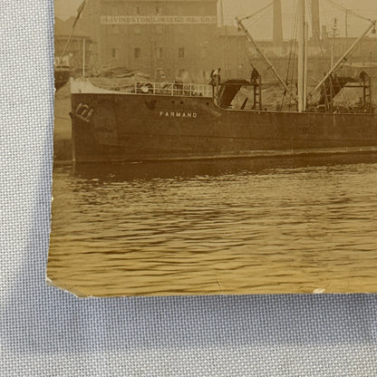 Vintage Ship Boat Photo Photograph Print Farmand