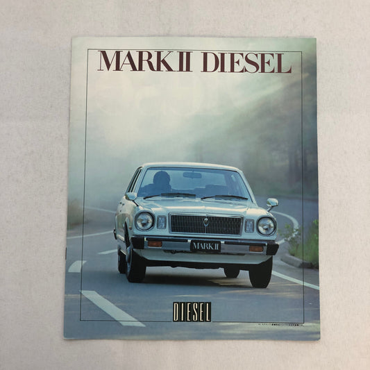 Toyota Mark II Diesel Car Sales Brochure Catalog Japanese JDM Vintage