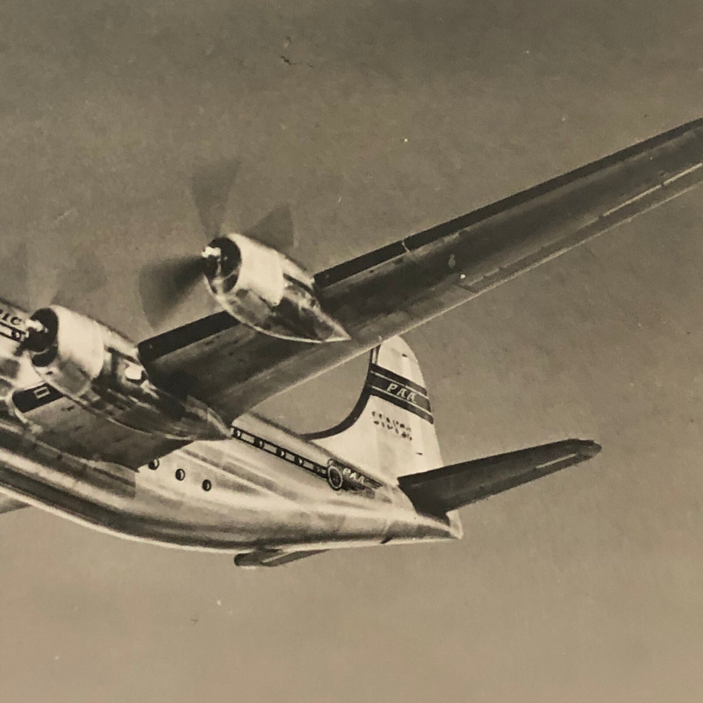 Pan American Airlines Clipper Plane Aircraft Photo Photograph B377 Stratocruiser