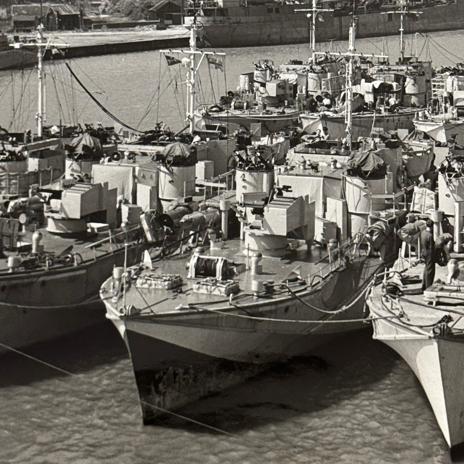 Royal Canadian Navy Military Ship Vintage Press Photo Photograph