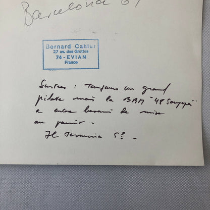 Vintage 1969 Barcelona Grand Prix Racing Photo Photograph John Surtees BRM Car