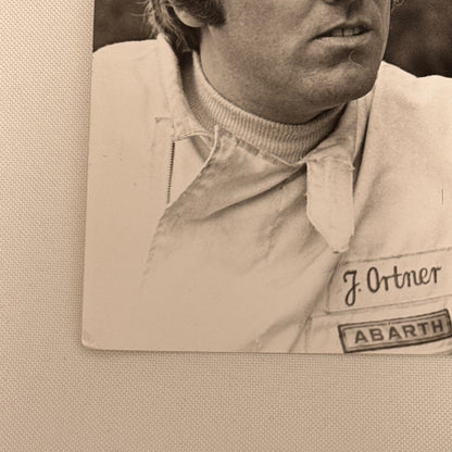 Vintage Abarth Racing Photo Photograph Drivers Johannes Ortner Franco Pilone