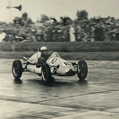 1952 Stirling Moss Racing Photo Photograph Silverstone Kieft Car with Cooper 
