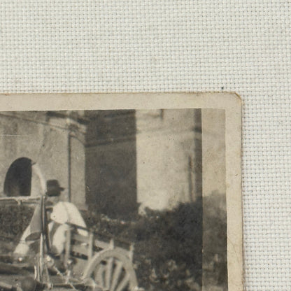 Antique Car Automobile People Italian Real Photo Postcard RPPC Photograph