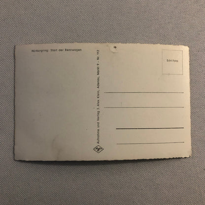 Vintage Car Racing Photo Postcard Post Card Photograph Nurburgring