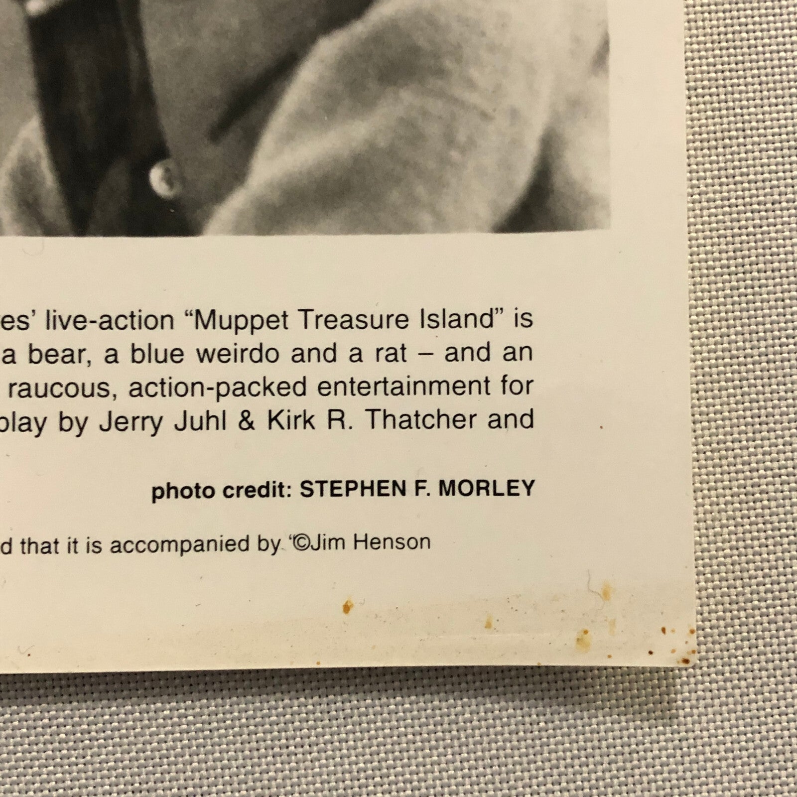 Muppet Treasure Island Movie Film Press Photo Photograph Print Kermit the Frog