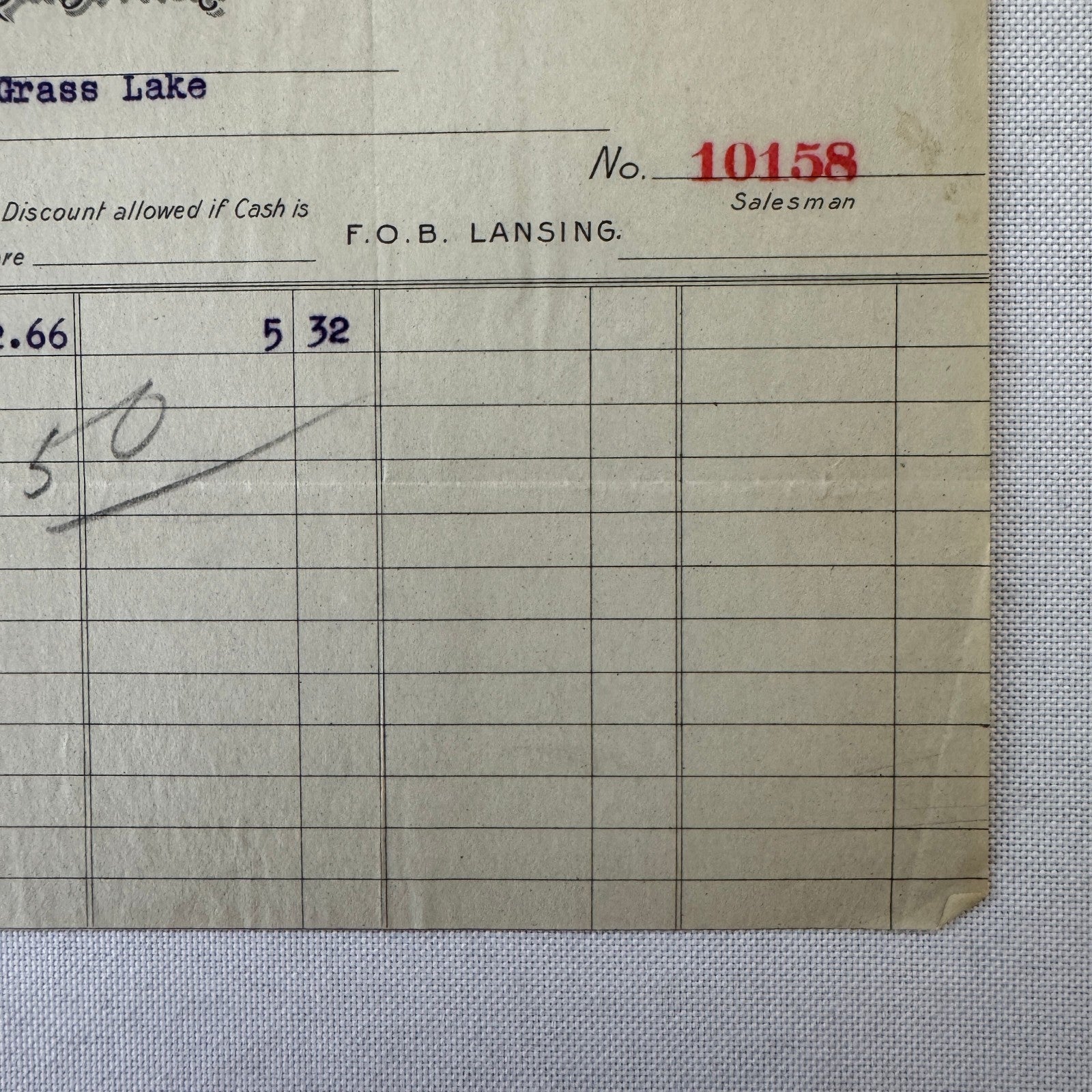 Michigan Distributing Company Farm Implements Carriages 1908 Document Lansing