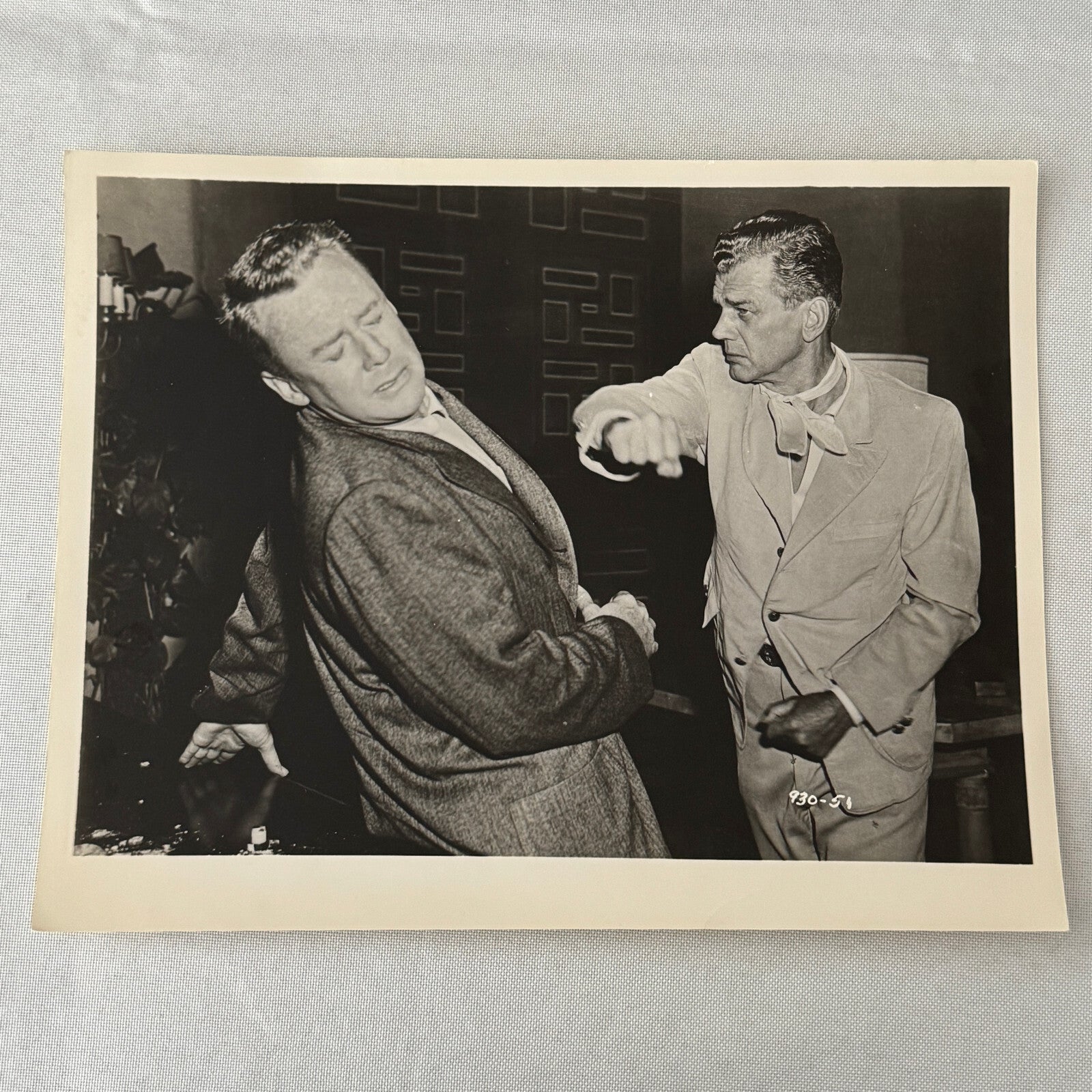 Vintage Movie Still Photo Photograph Fight Scene The Bottom of the Bottle