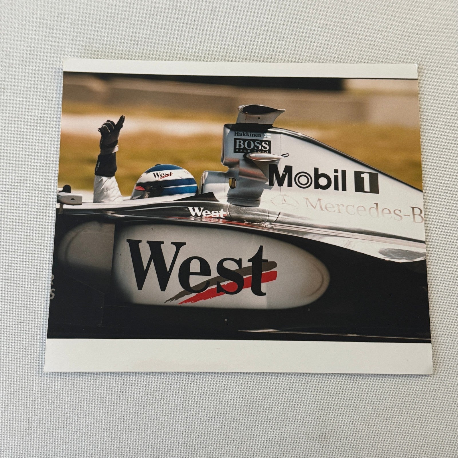 Mika Hakkinen Mercedes Benz F1 Formula One Racing Photo Lot 2x 1998 1999