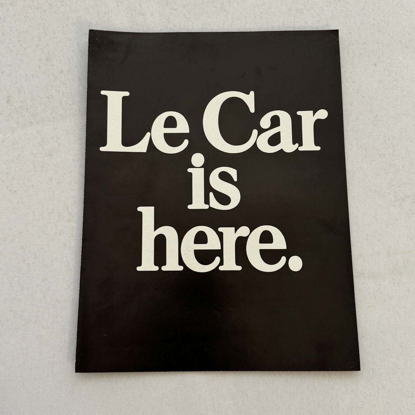 Renault LeCar Car Sales Brochure Catalog Vintage Advertising
