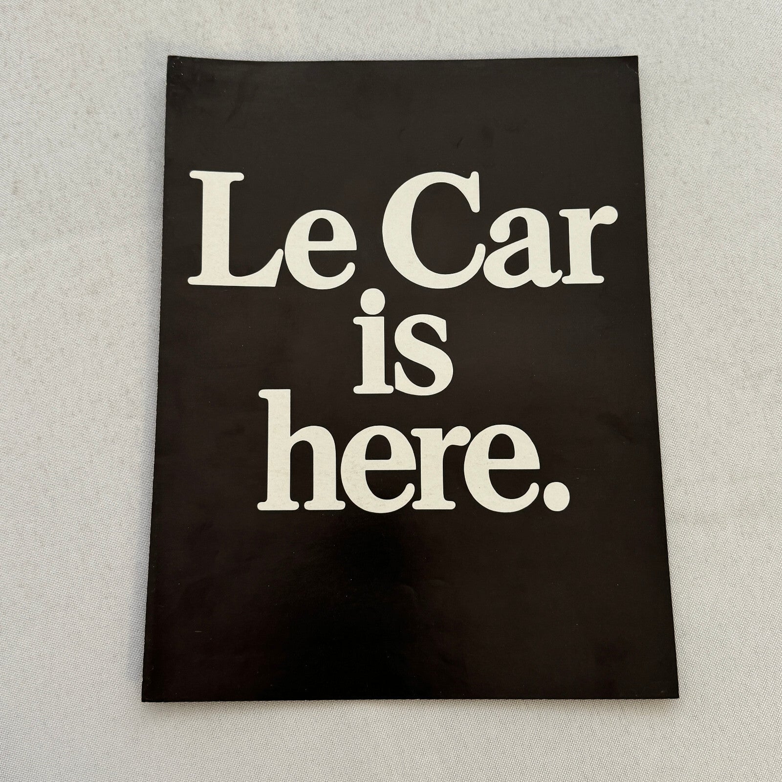 Renault LeCar Car Sales Brochure Catalog Vintage Advertising