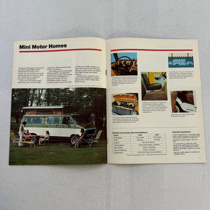 1975 GMC Recreational Vehicles Sales Brochure Catalog Pickup Suburban Jimmy RV