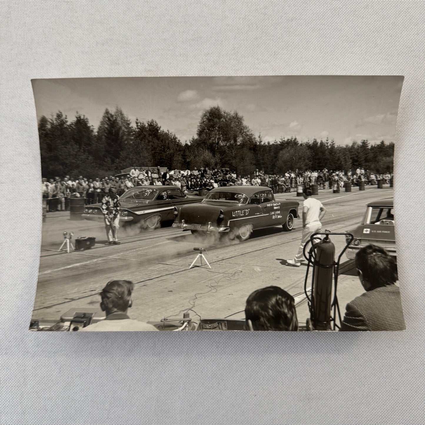 Vintage Drag Racing Photo Photograph Print Chevrolet Chevy